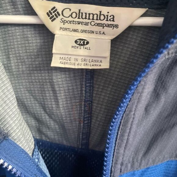 Columbia Big & Tall Packable Vented Zip Up Windbreaker Jacket Size 3XL - Picture 7 of 7